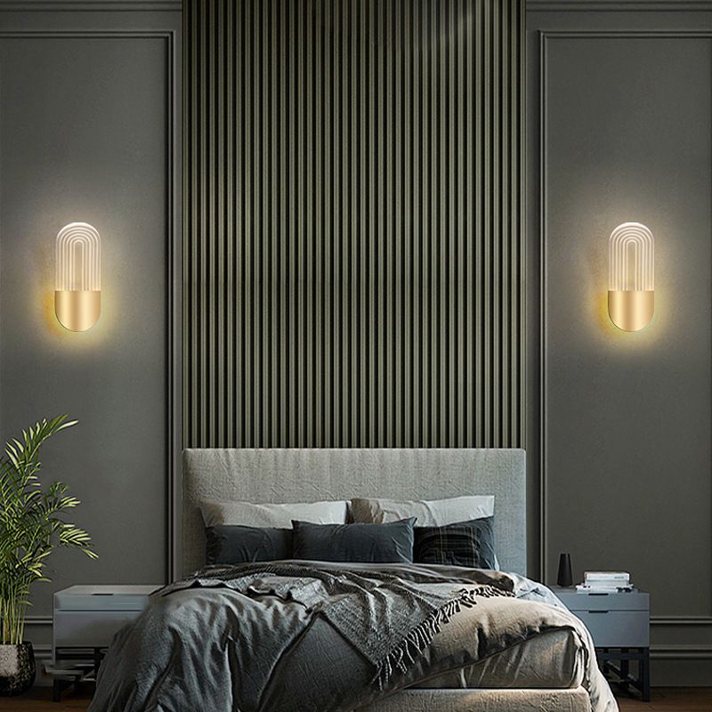 Modern Unique Shape Wall Light Fixture 1 Light Wall Mounted Lighting