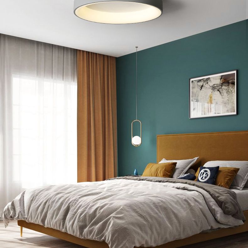 Circular Flush Mount Light Fixtures Modern Acrylic Flushmount