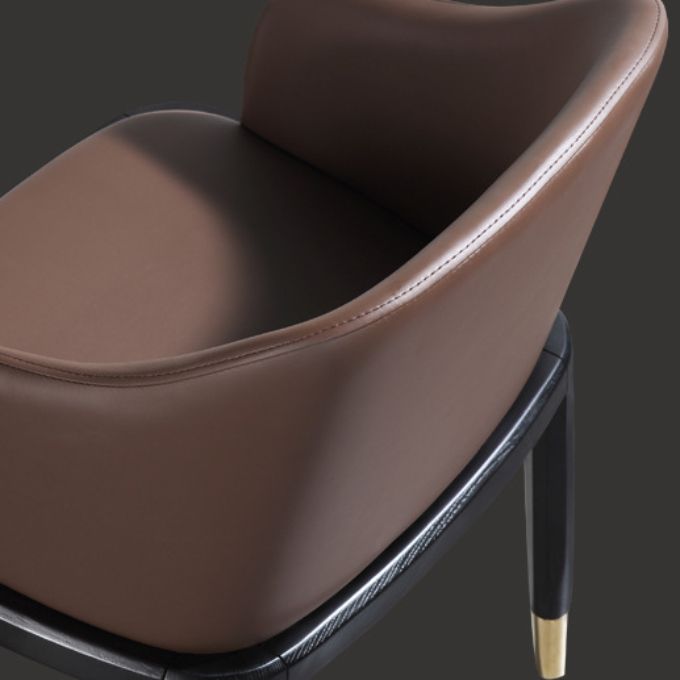 Upholstered Dining Chairs Parsons Chairs with Solid Wood Base