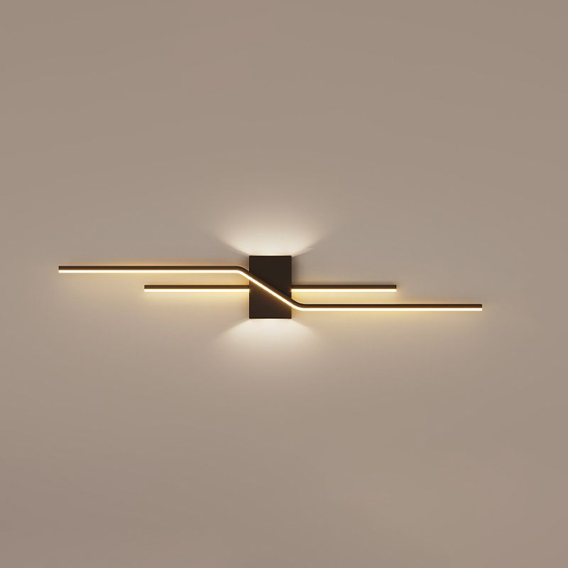Minimalism Wall Light Fixtures Linear LED Indoor Wall Sconce Lighting for Living Room