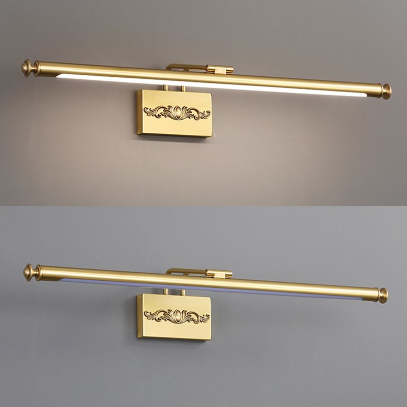 Thin-Line Metal Wall Mounted Lights Modern Wall Lighting Ideas for Bathroom