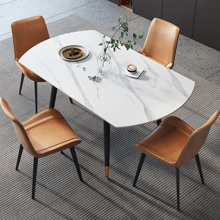 Tavolino da pranzo in pietra sinterizzato in stile moderno per uso domestico per uso domestico