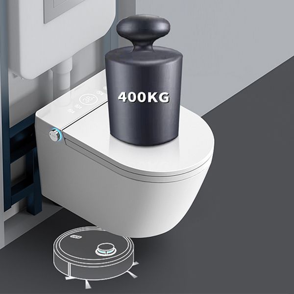 Heated Seat Wall Hung Toilet Set Elongated Wall Mounted Bidet