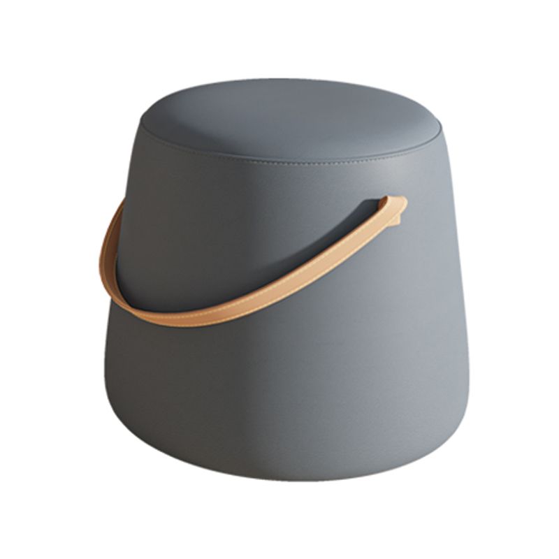 Orange Contemporary Pouf Water Resistant Pouf for Home Decoration