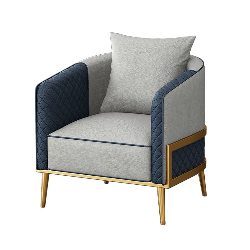 27.55" W x 29.52" H Faux Leather Sloped Arm Sofa Contemporary Standard Sofa