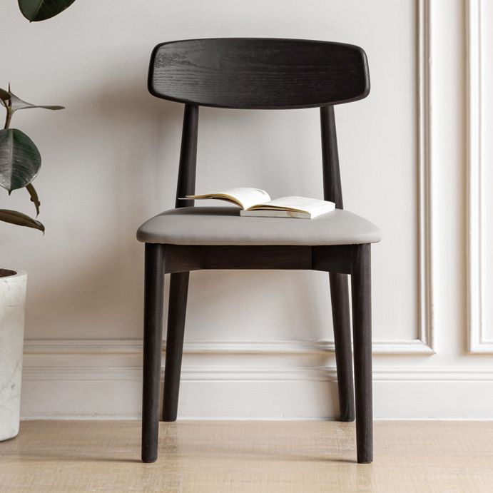 Contemporary Wood Open Back Armless Dining Chairs(Set of 1/2/4/6/8)