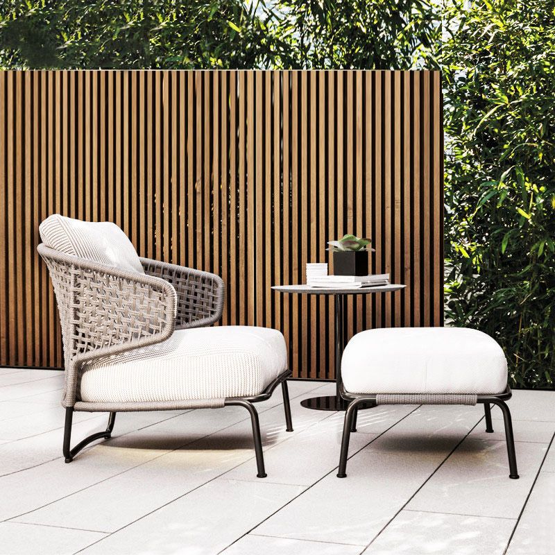 Farmhouse / Country Outdoor Patio Sofa Wicker/Rattan With Cushions Water Resistant