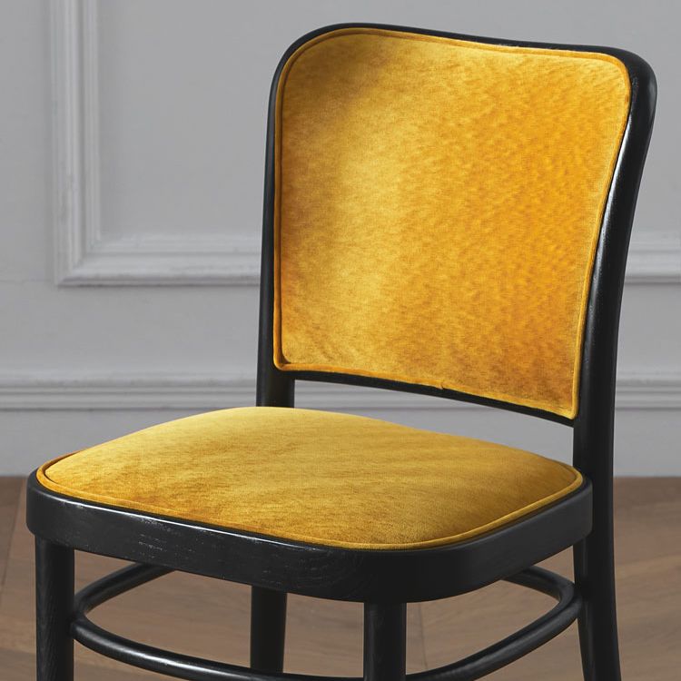 Modern Upholstered Armless Chair Kitchen Solid Wood Dining Side Chair