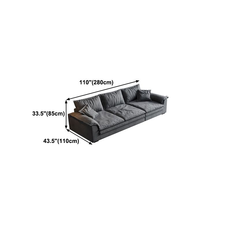 Contemporary Loose Back 33.46" H Sofa Pillow Top Arm Sofa & Chaise