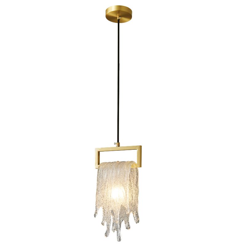 Geometric Suspension Pendant Modern Style Crystal 1 Light Down Lighting