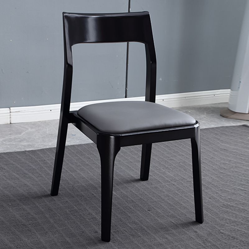 Traditional Armless Dining Chairs Open Back Dining Side Chair