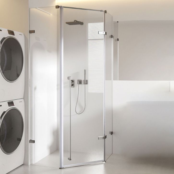 Frameless Shower Bath Door Hinged Clear Tempered Shower Doors