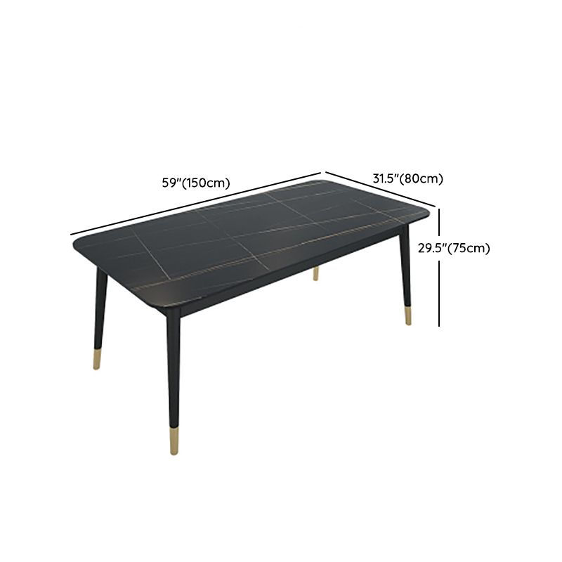 Modern 1/2/5/7 Pieces Dining Set Rectangle Stone Dining Table Set for Home