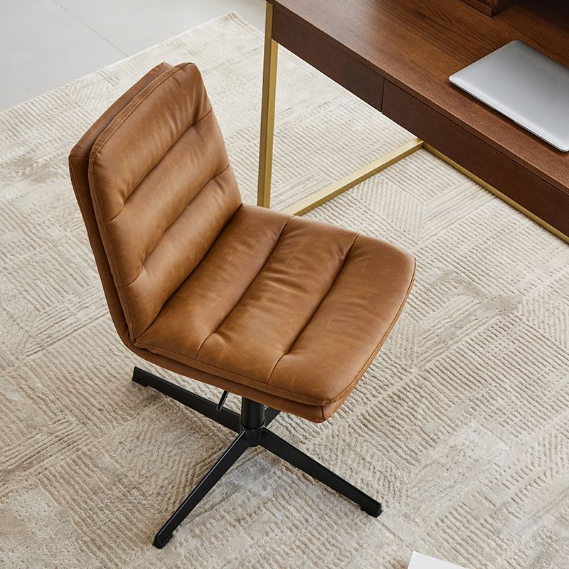 Armless Office Chair No Wheels Conference Chair for Living Room Home