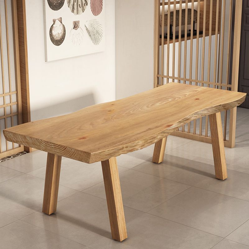 Modern Rectangle Dining Set 1/2/4/5/6 Pieces Solid Wood Legs Indoor Dinette Set