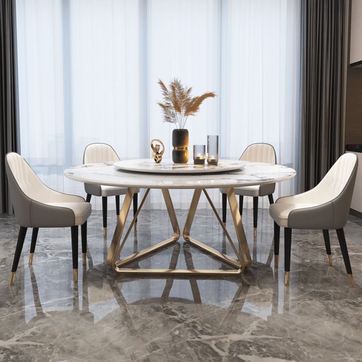Traditional Luxury Dining Table Round Dining Table for Dinner Room