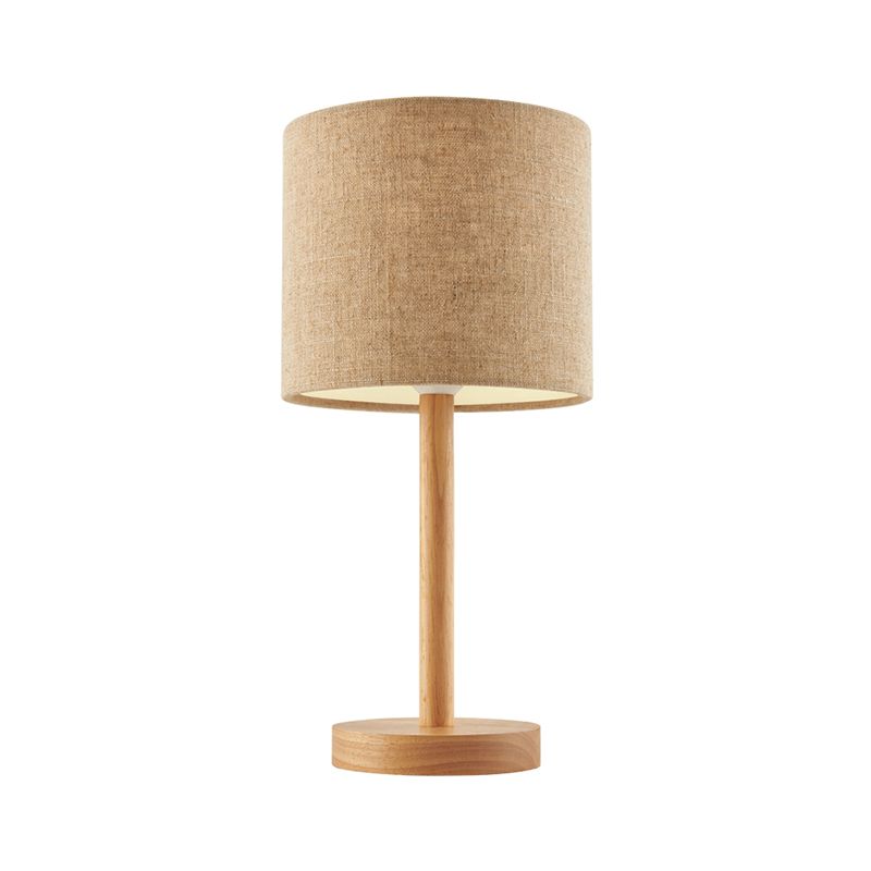 Rechte zijdige schaduw bureau licht modernistische stof 1 kop nachtkastje lamp in vlas