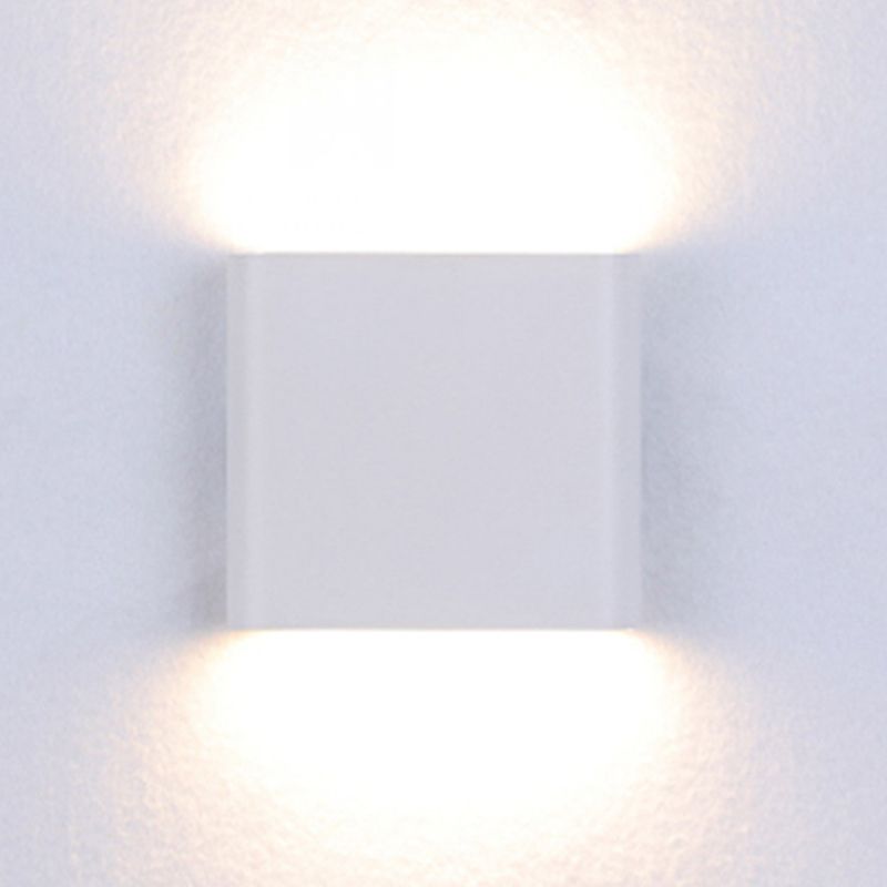 Metall quadratische Wandlampen zeitgenössische 1 leichte LED -Wandleuchte Leuchte