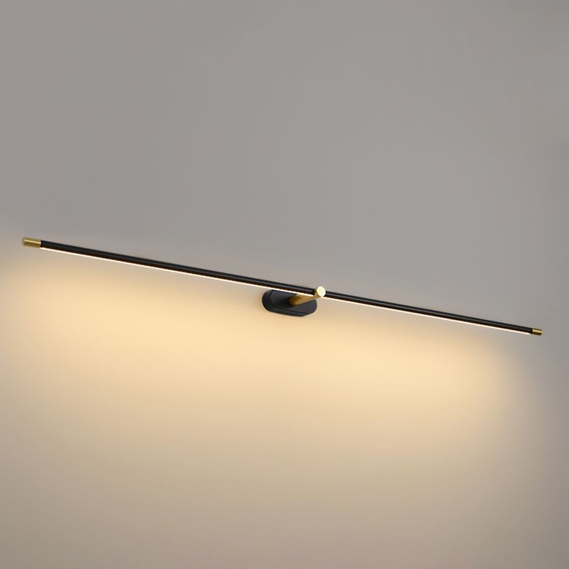 Elongated Sconce Light Fixture Minimalist Style LED Metal Wall Mount Light Fixture