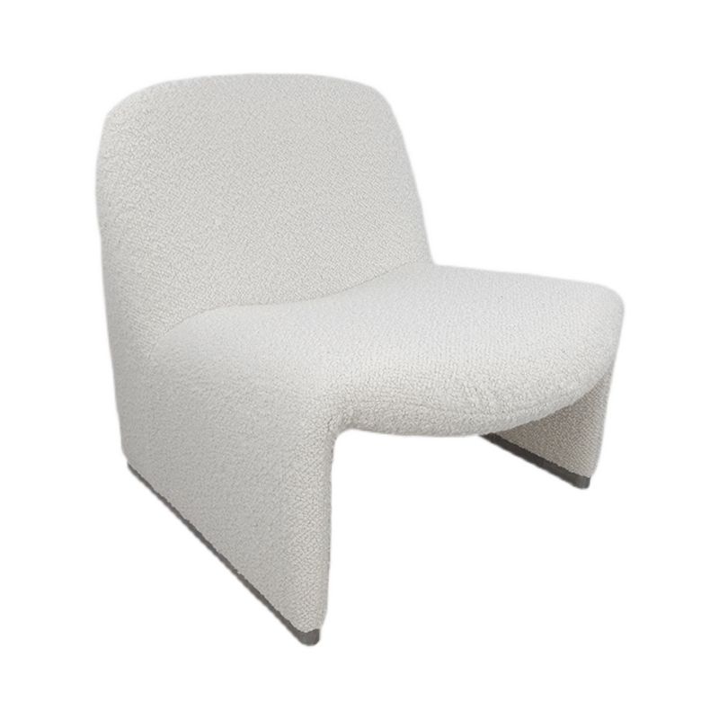 23.2"Wide Tight Back Armless Single Accent Chair for Apartment