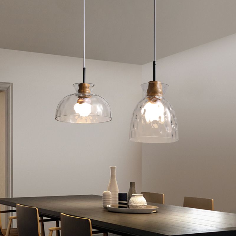 Geometric Shape Glass Hanging Light Modern Multi Lights Hanging Light Mounted Fixture