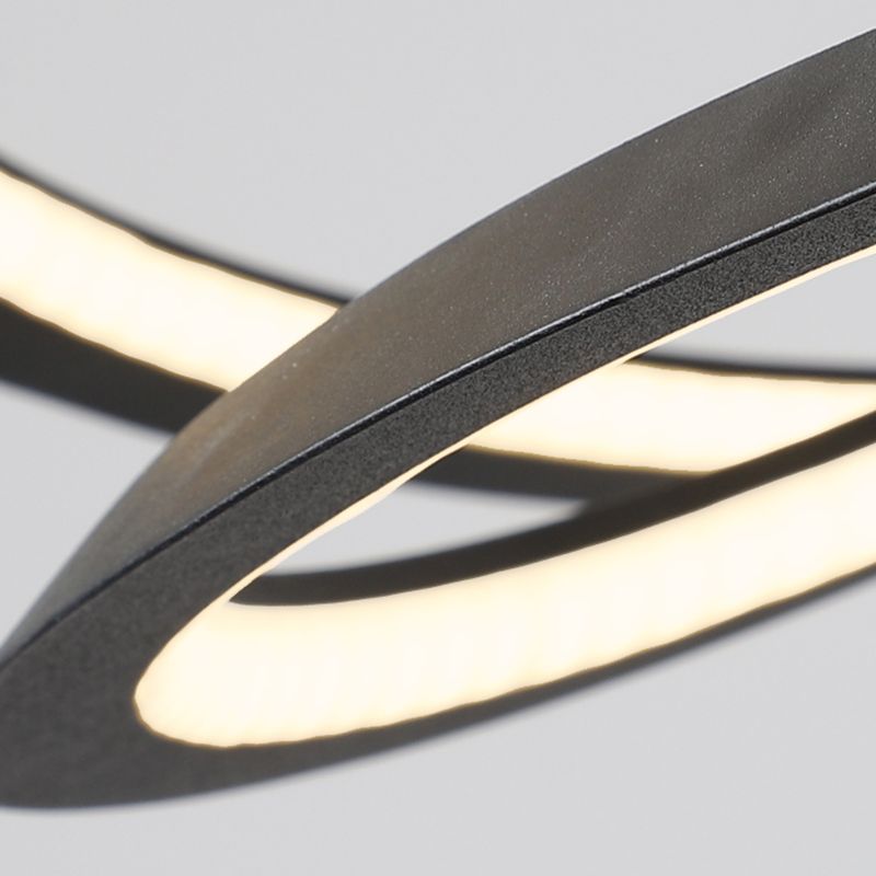 Contemporary Waving Chandelier Lights Metal 1 Light Chandelier Pendant Light