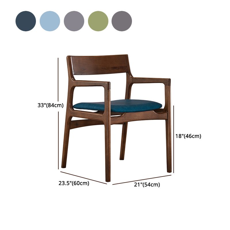 Silla de madera de fresno de estilo tradicional, sillones con respaldo abierto para cocina y comedor