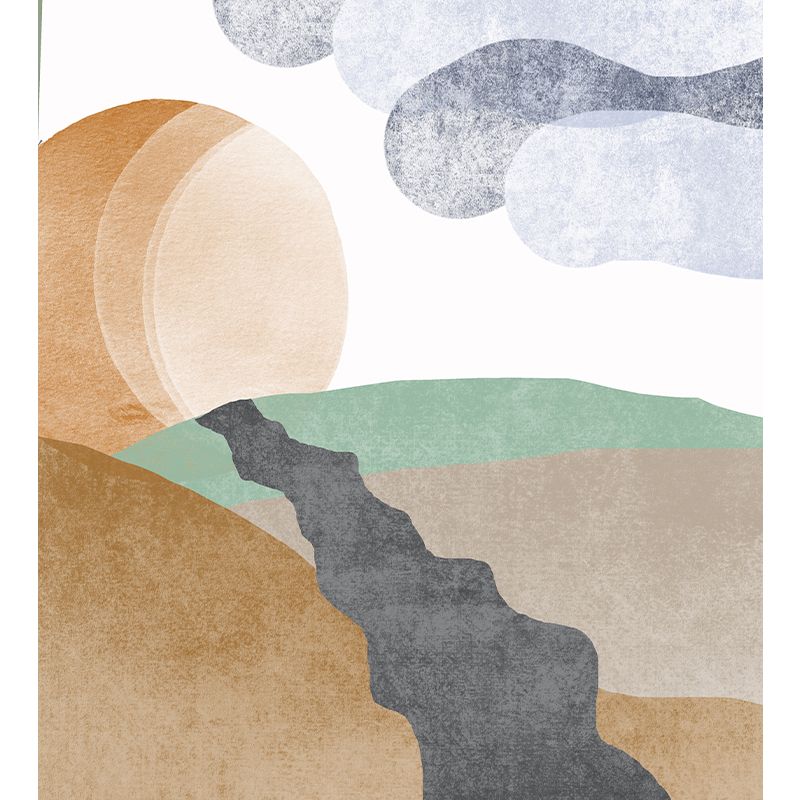 Abstract Illustration Mildew Resistant Mural Wallpaper Indoor Wall Mural