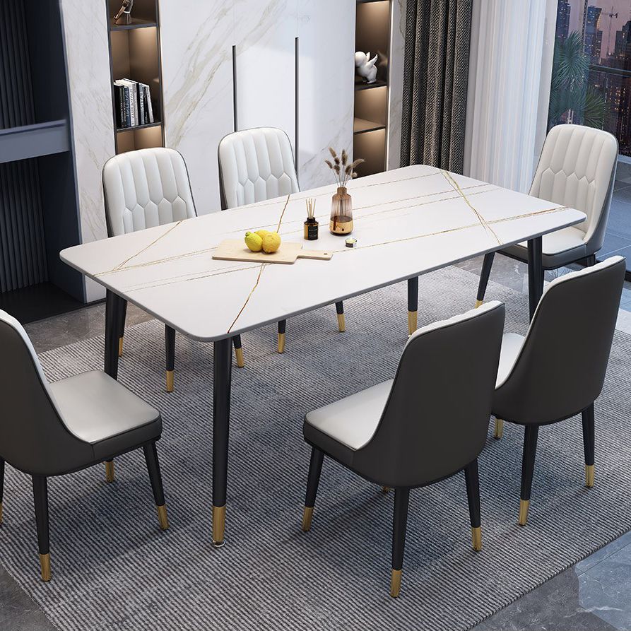 Eigentijdse stijl eettafel stenen eettafel rechthoek voor eetkamer