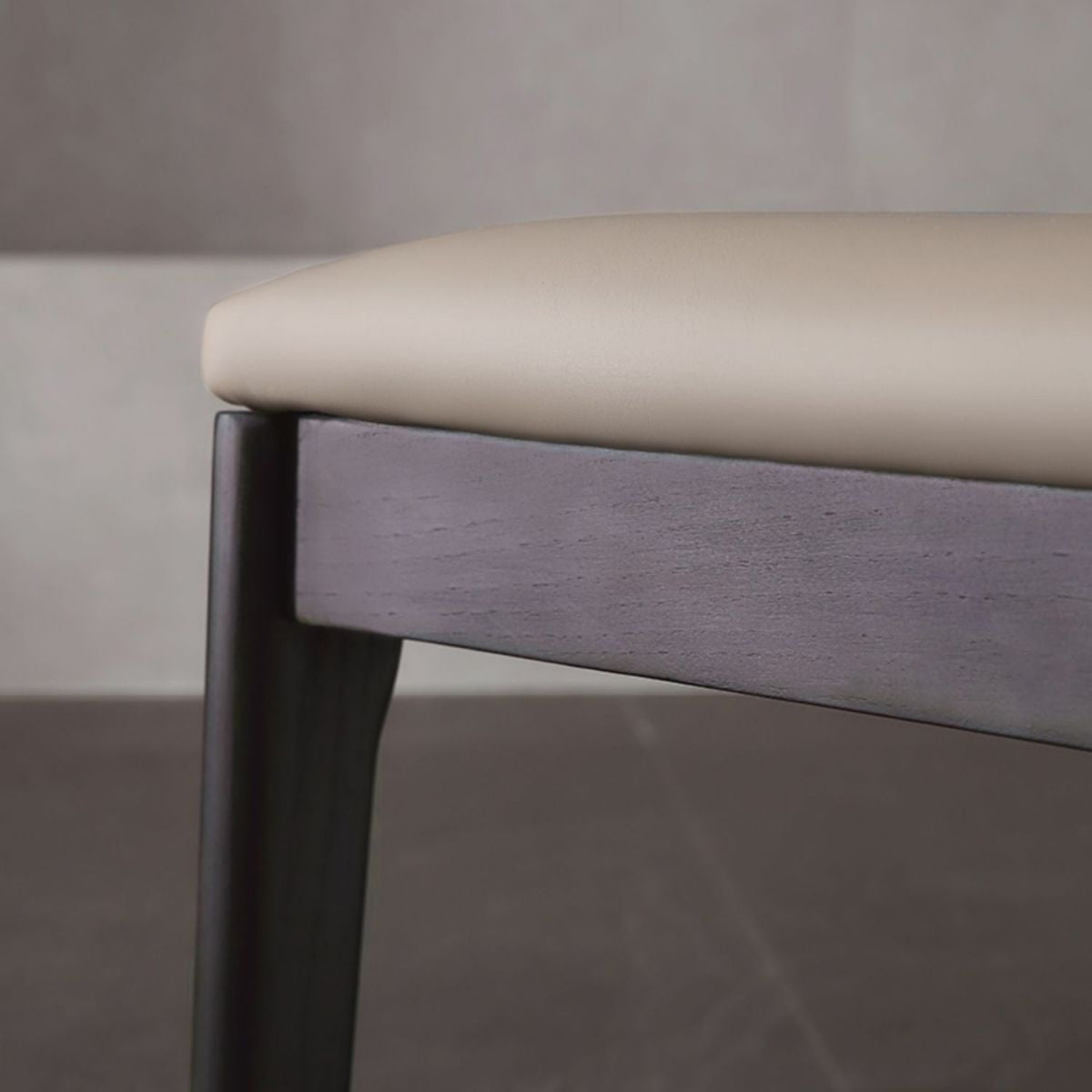 Industrial Solid Wood Dining Chair Wingback Upholstered Side Chair