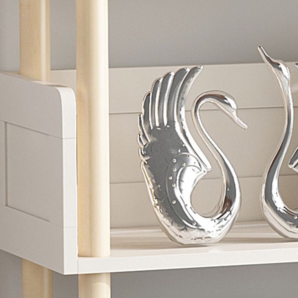 Scandinavian Style Bookshelf Open Back Engineer Wood Bookcase for Office