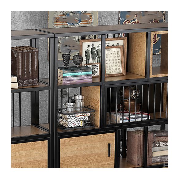 79 "H Bücherregal Industrial Style Open Back -Bücherregal für Home Office