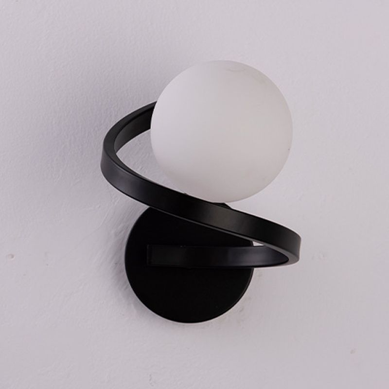 Modern Globe Bath Lighting Metal Black/Golden Vanity Light for Bathroom