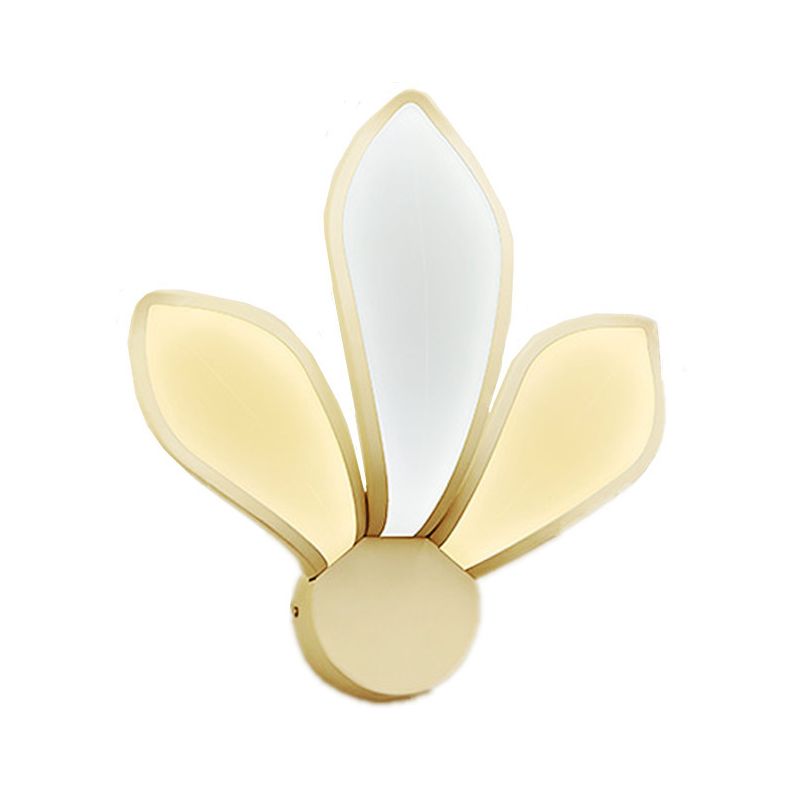 LED LED Petal Murce Sronce Simple Acrylique 3 LICTES Idées d'éclairage mural en Neutre / Blanc / CHAUX LUMIÈRE