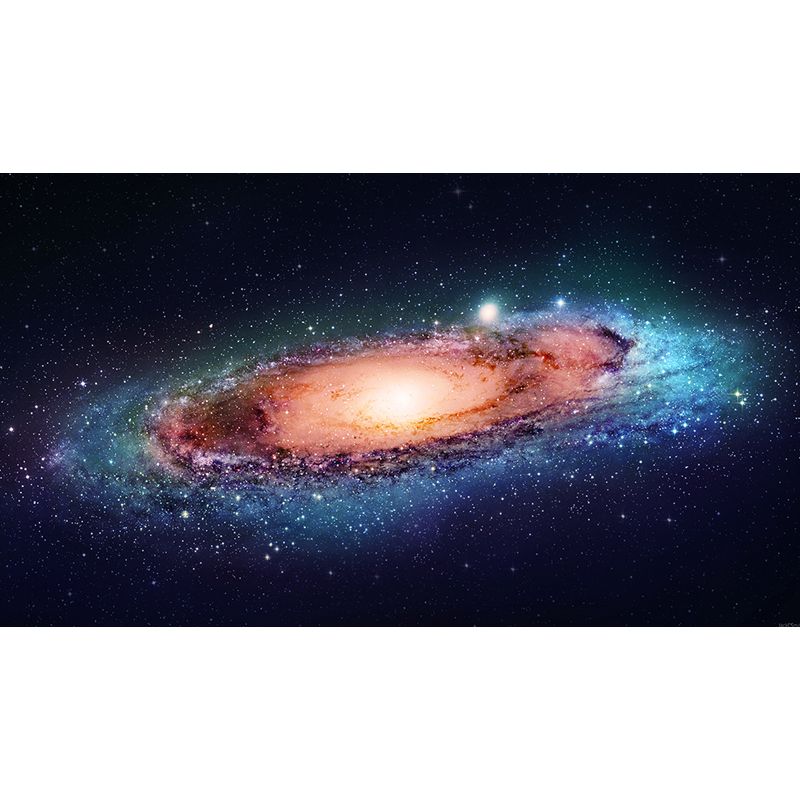 Modern Stars Spiral Wall Mural Non-Woven Stain-Proof Dark Color Wall Art for Boys Bedroom