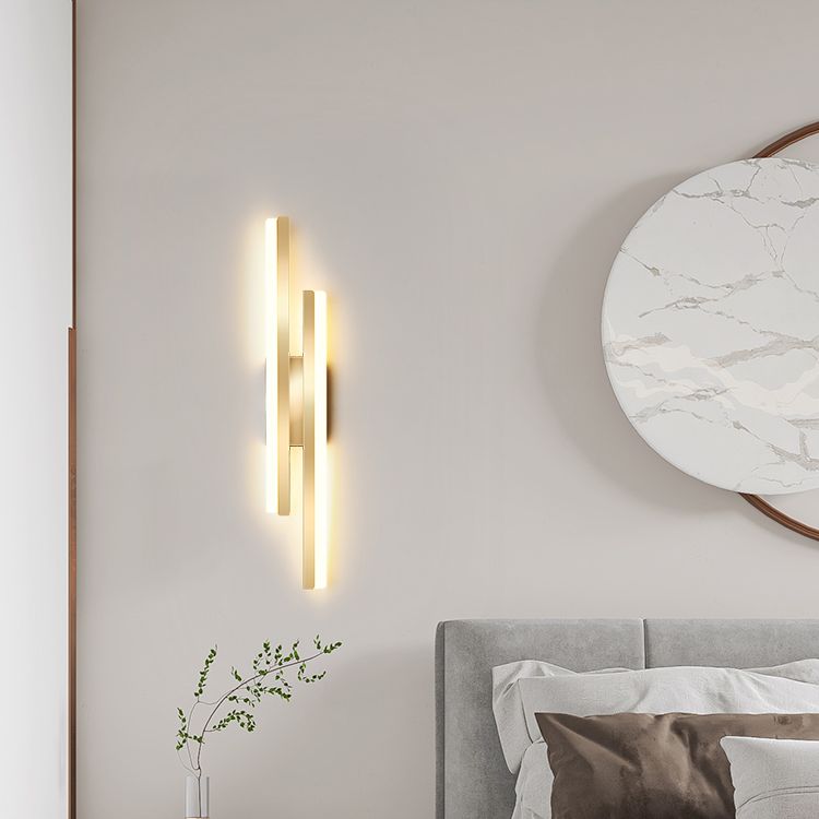 1-LightMulti Linears Shade Wall SCONCE Moderne eenvoudige stijl Wandverlichting in zwart