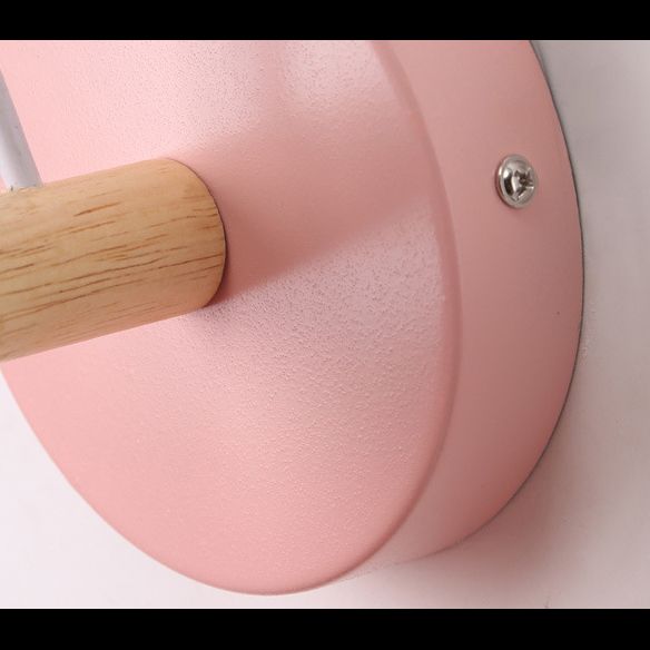 Nordic Style Cone-Shaped Wall Light 1 Light Iron Wall Lamp for Living Room