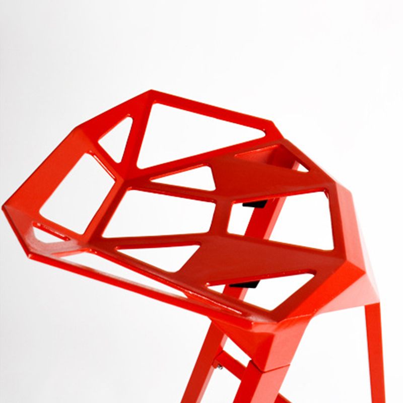 Industrial Style Metal Barstool Low Back Counter Bar Stool for Kitchen