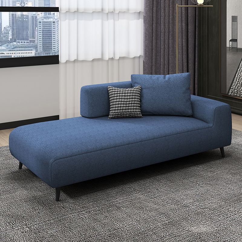 Scandinavian Linen Blend Accent Chair with One Arms Reclining Oversized Lounge Chair