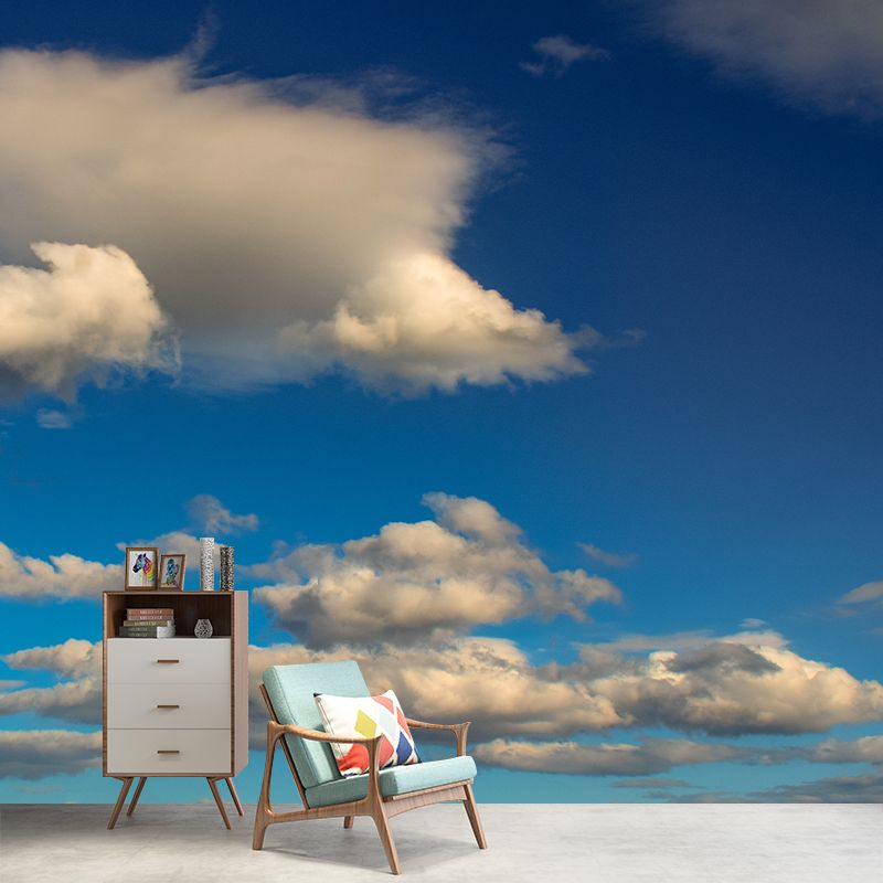 Beautiful Cloud Wall Covering for Sleeping Room Moisture Resistant, Made to Measure