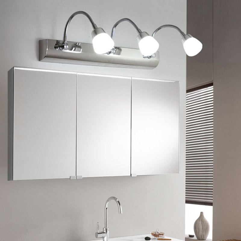 Modern Style Vanity Light Simple LED Mirror Front Light with Acrylic Shade for Bathroom