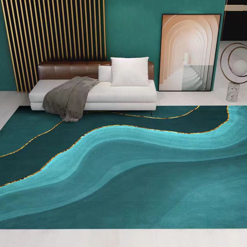 Minimalistisch vloerkleed Vrijvorderingsbasis Patroon Tapijten Polyester Stain Resistant Area Teken voor woonkamer