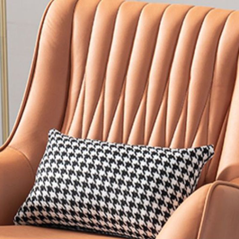 Faux Leather 31.5"W*27.5"D*35.4"H Armchair with Basic Four Legs for Bedroom