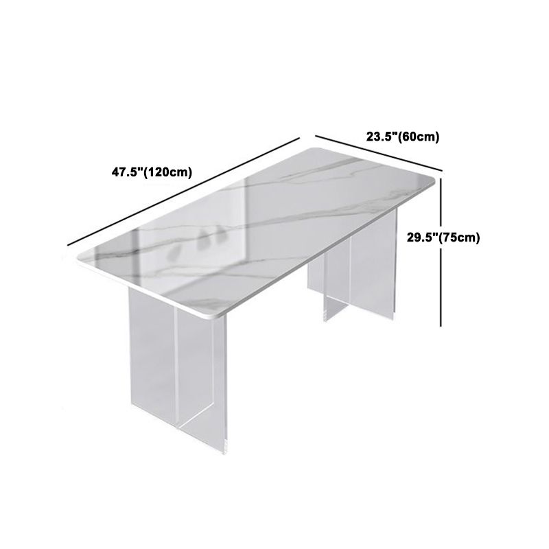 Modern 1/2/5 Pieces Dining Set Rectangle Stone Dining Table for Dining Room Kitchen