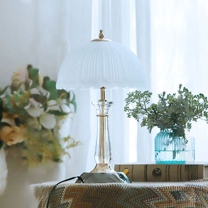 Dome Shape Table Lamp Nordic Style 1 Light Table Light for Bedroom