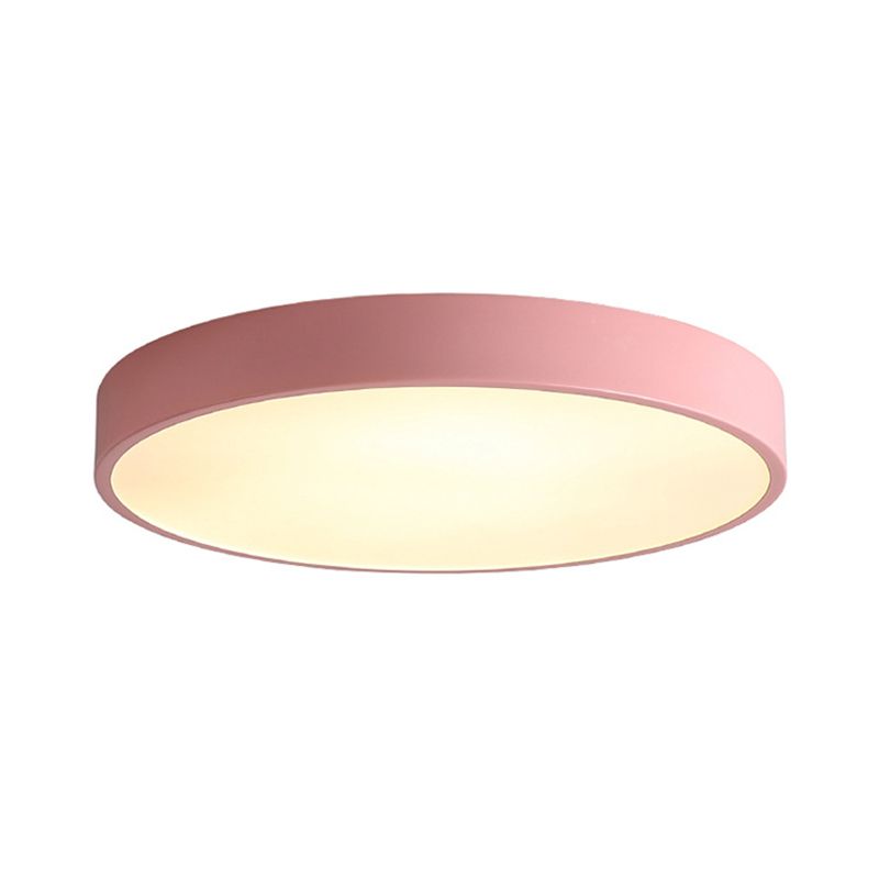 Moderne stijl rond inbouwmontage Plafondverlichting Metaal 1 Licht Led-inbouwlamp