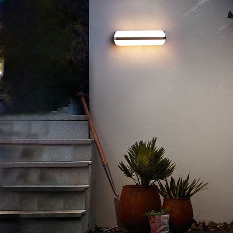 LED Modern Wall Sconce Aluminum & Acrylic Cylinder Wall Lighting Fixture