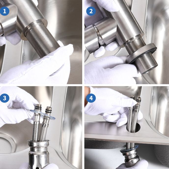 Modern Kitchen Faucet Stainless Steel Single Handle High Arc Kitchen Faucet