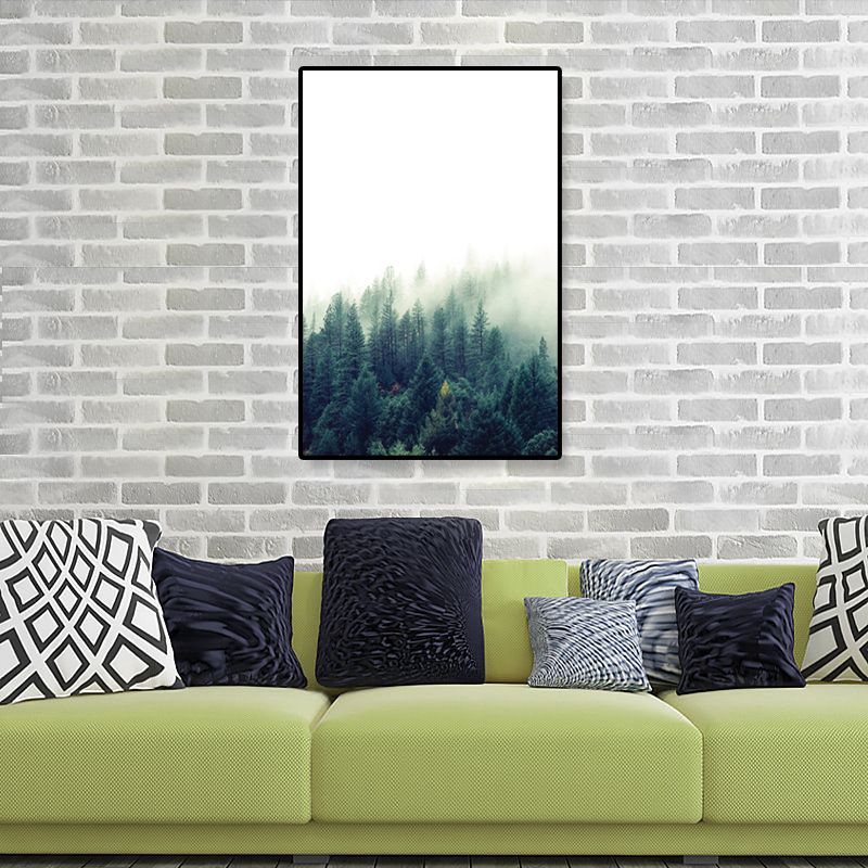Tropics Natural Scenery Wall Art Living Room Canvas Print in Dark Color, Multiple Sizes