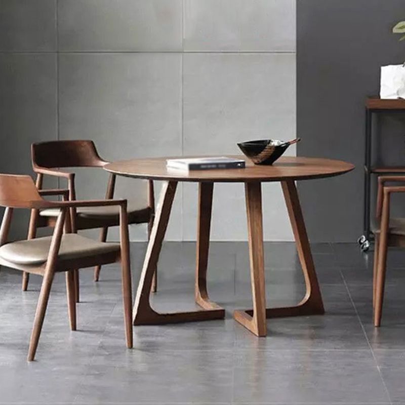 Ronde dubbele voetstuk eetplaats tafel eigentijdse stijl dinette tafel